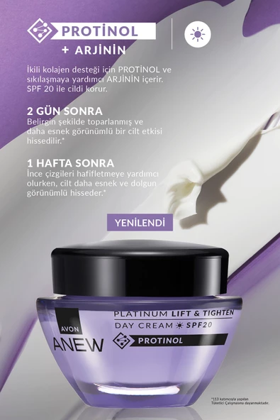 Avon Anew Platinum Gündüz Kremi SPF20 - Resim 3