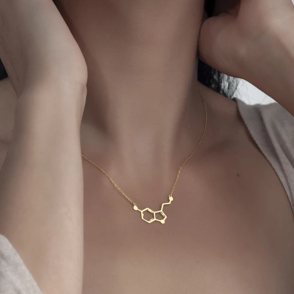 925 Ayar Gümüş Serotonin Kolye - Resim 2