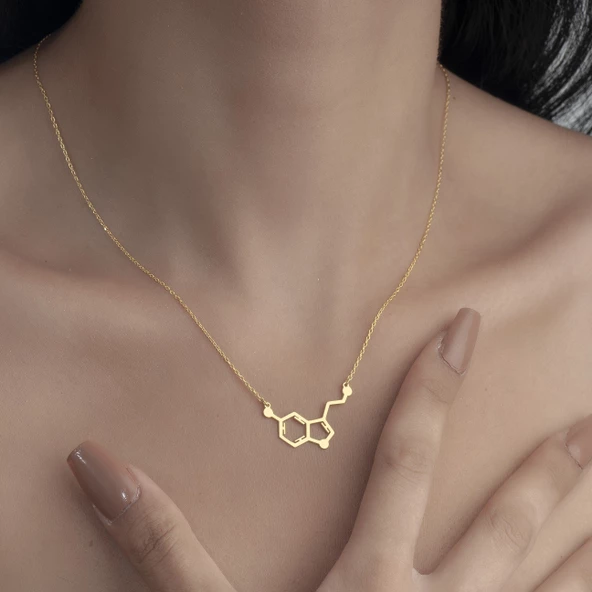 925 Ayar Gümüş Serotonin Kolye - Resim 9