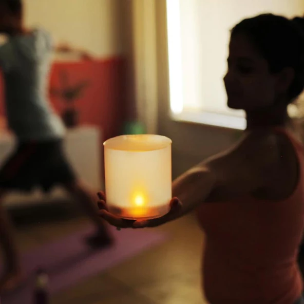 Luci Solar Inflatable Candle - Resim 5