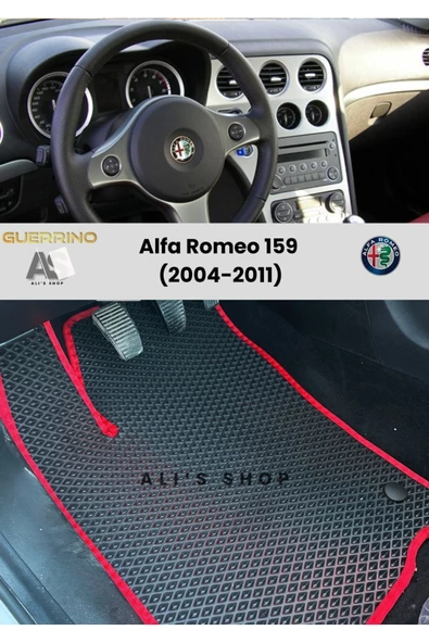 Guerrino Alfa Romeo-159 Için 2004-2011 Arası Araca Özel Yeni Nesil Eva Mat Oto Paspas Havuzlu Araba Paspası ürün görseli 1