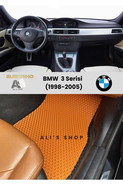 Guerrino Bmw-3 Serisi Için 1998-2005 Arası Araca Özel Yeni Nesil Eva Mat Oto Paspas Havuzlu Araba Paspası ürün görseli 1