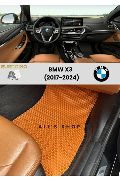 Guerrino BMW-X3 İÇİN 2017-2024 ARASI ARACA ÖZEL YENİ NESİL EVA MAT OTO PASPAS HAVUZLU EVA ARABA PASPASI ürün görseli 1