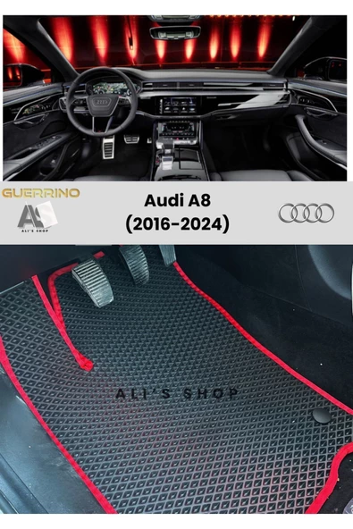 Guerrino Audi-a8 Için 2016-2024 Arası Araca Özel Yeni Nesil Eva Mat Oto Paspas Havuzlu Araba Paspası ürün görseli 1