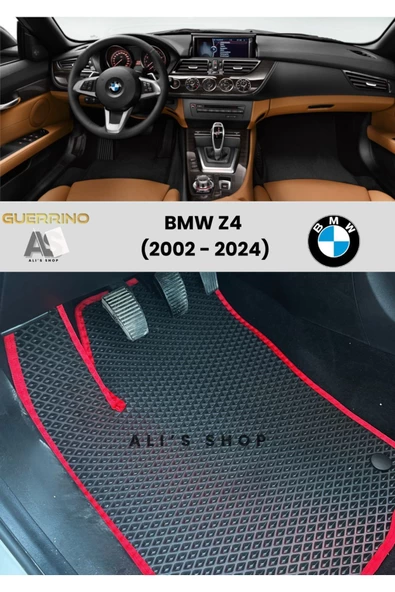 Guerrino BMW-Z4 İÇİN 2002-2024 ARASI ARACA ÖZEL YENİ NESİL EVA MAT OTO PASPAS HAVUZLU EVA ARABA PASPASI ürün görseli 1