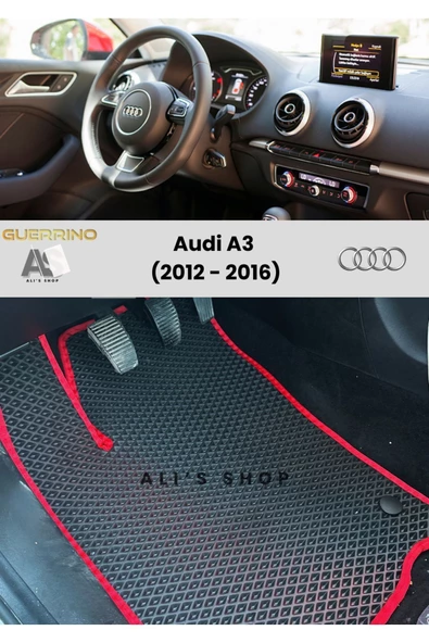 Guerrino Audi-a3 Için 2012-2016 Arası Araca Özel Yeni Nesil Eva Mat Oto Paspas Havuzlu Araba Paspası ürün görseli 1