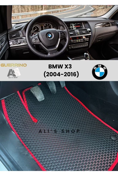 Guerrino BMW-X3 İÇİN 2004-2016 ARASI ARACA ÖZEL YENİ NESİL EVA MAT OTO PASPAS HAVUZLU EVA ARABA PASPASI ürün görseli 1