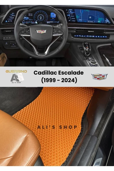 Guerrino CADİLLAC-ESCALADE İÇİN 1999-2024 ARASI ARACA ÖZEL YENİ NESİL EVA MAT OTO PASPAS HAVUZLU PASPAS ürün görseli 1