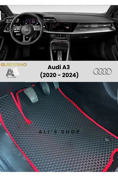 Guerrino Audi-a3 Için 2020-2024 Arası Araca Özel Yeni Nesil Eva Mat Oto Paspas Havuzlu Araba Paspası ürün görseli 1