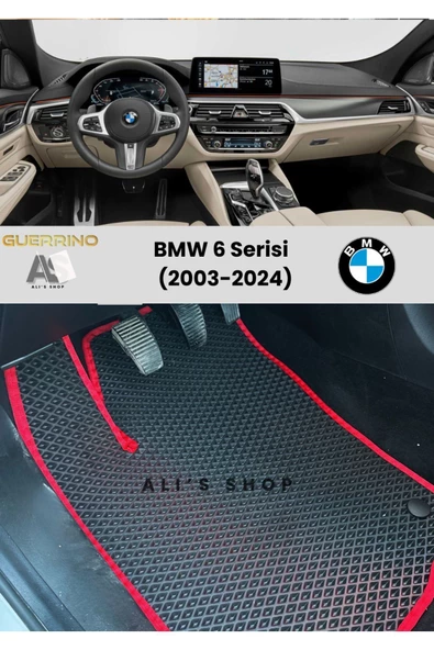 Guerrino Bmw-6 Serisi Için 2003-2024 Arası Araca Özel Yeni Nesil Eva Mat Oto Paspas Havuzlu Araba Paspası ürün görseli 1
