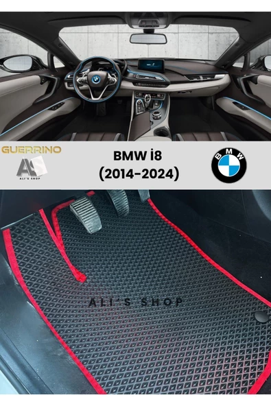 Guerrino BMW-İ8 İÇİN 2014-2024 ARASI ARACA ÖZEL YENİ NESİL EVA MAT OTO PASPAS HAVUZLU EVA ARABA PASPASI ürün görseli 1