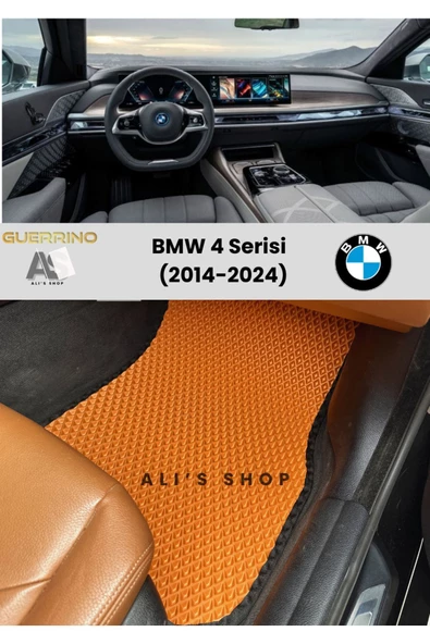 Guerrino Bmw-4 Serisi Için 2014-2024 Arası Araca Özel Yeni Nesil Eva Mat Oto Paspas Havuzlu Araba Paspası ürün görseli 1