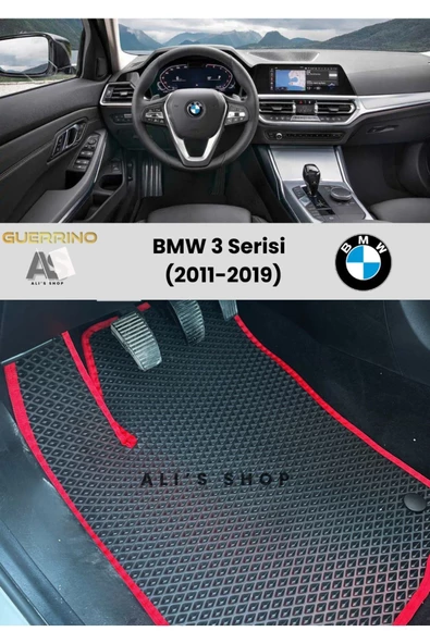 Guerrino Bmw-3 Serisi Için 2011-2019 Arası Araca Özel Yeni Nesil Eva Mat Oto Paspas Havuzlu Araba Paspası ürün görseli 1