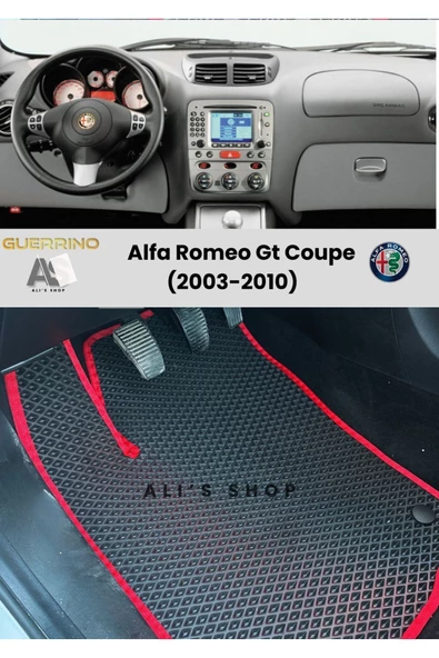 Guerrino ALFA ROMEO-GT COUPE İÇİN 2003-2010 ARASI ARACA ÖZEL YENİ NESİL EVA MAT OTO PASPAS HAVUZLU PASPAS ürün görseli 1