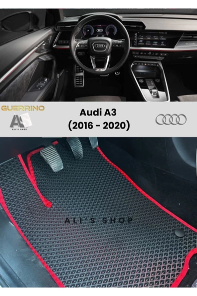 Guerrino Audi-a3 Için 2016-2020 Arası Araca Özel Yeni Nesil Eva Mat Oto Paspas Havuzlu Araba Paspası ürün görseli 1