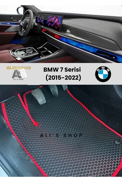 Guerrino BMW-7 SERİSİ İÇİN 2015-2022 ARASI ARACA ÖZEL YENİ NESİL EVA MAT OTO PASPAS HAVUZLU EVA ARABA PASPASI ürün görseli 1