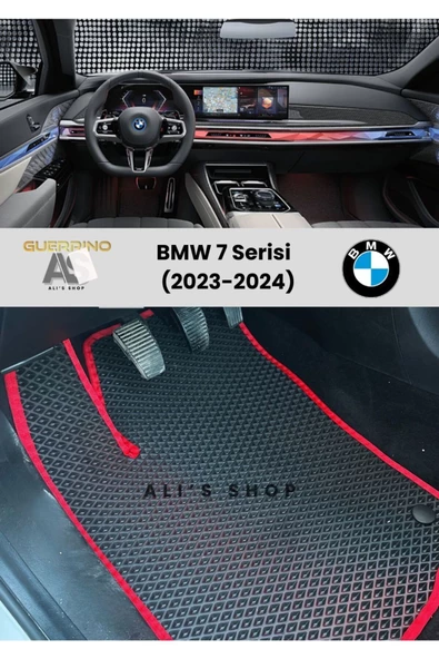 Guerrino BMW-7 SERİSİ İÇİN 2023-2024 ARASI ARACA ÖZEL YENİ NESİL EVA MAT OTO PASPAS HAVUZLU EVA ARABA PASPASI ürün görseli 1