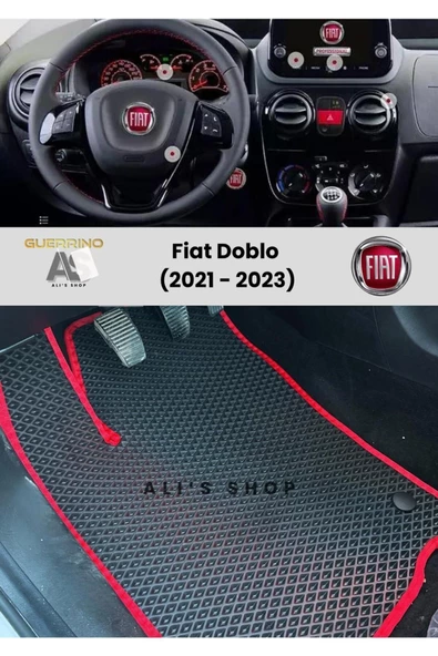 Guerrino Fiat-doblo Için 2021-2023 Arası Araca Özel Yeni Nesil Eva Mat Oto Paspas Havuzlu Eva Araba Paspası ürün görseli 1