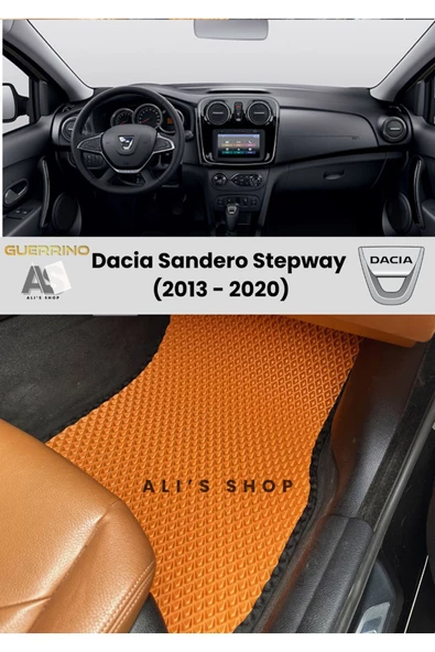 Guerrino DACİA-SANDERO STEPWAY İÇİN 2013-2020 ARASI ARACA ÖZEL YENİ NESİL EVA MAT PASPAS HAVUZLU PASPAS ürün görseli 1