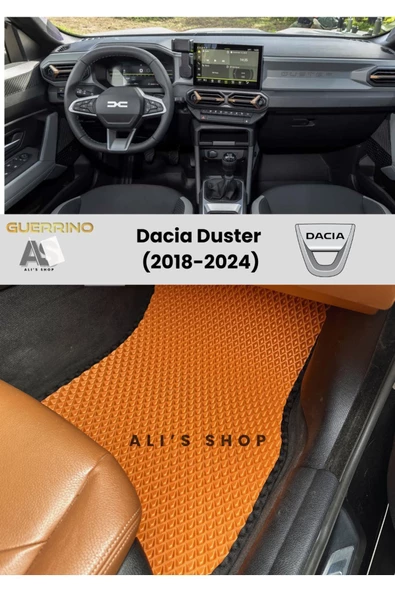 Guerrino DACİA-DUSTER İÇİN 2018-2024 ARASI ARACA ÖZEL YENİ NESİL EVA MAT OTO PASPAS HAVUZLU ARABA PASPASI ürün görseli 1