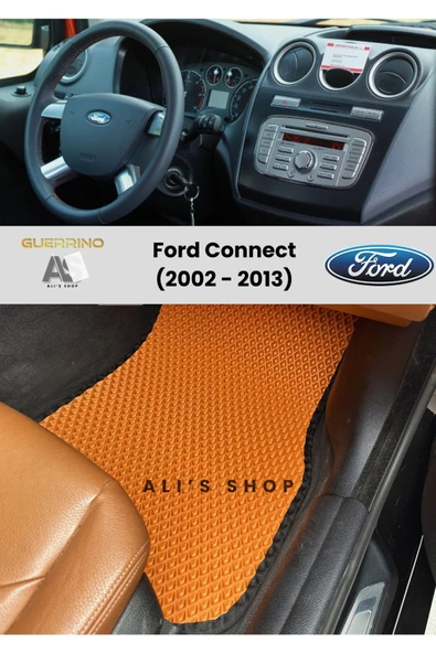 Guerrino FORD CONNECT 2002-2013 ARASI ARACA ÖZEL YENİ NESİL EVA MAT OTO PASPAS HAVUZLU EVA ARABA PASPASI ürün görseli 1