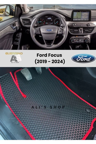 Guerrino FORD FOCUS 2019-2024 ARASI ARACA ÖZEL YENİ NESİL EVA MAT OTO PASPAS HAVUZLU EVA ARABA PASPASI ürün görseli 1
