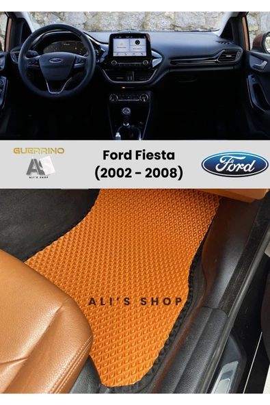 Guerrino FORD FİESTA 2002-2008 ARASI ARACA ÖZEL YENİ NESİL EVA MAT OTO PASPAS HAVUZLU EVA ARABA PASPASI ürün görseli 1