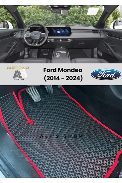 Guerrino FORD MONDEO 2014-2024 ARASI ARACA ÖZEL YENİ NESİL EVA MAT OTO PASPAS HAVUZLU EVA ARABA PASPASI ürün görseli 1