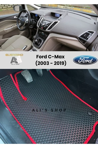 Guerrino FORD C-MAX 2003-2019 ARASI ARACA ÖZEL YENİ NESİL EVA MAT OTO PASPAS HAVUZLU EVA ARABA PASPASI ürün görseli 1