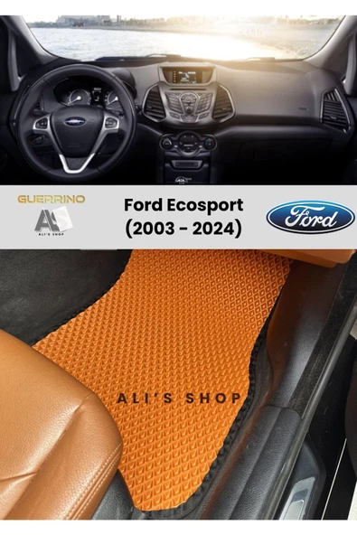 Guerrino FORD ECOSPORT 2003-2024 ARASI ARACA ÖZEL YENİ NESİL EVA MAT OTO PASPAS HAVUZLU EVA ARABA PASPASI ürün görseli 1
