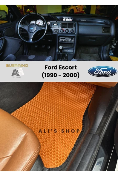Guerrino FORD ESCORT 1990-2000 ARASI ARACA ÖZEL YENİ NESİL EVA MAT OTO PASPAS HAVUZLU EVA ARABA PASPASI ürün görseli 1
