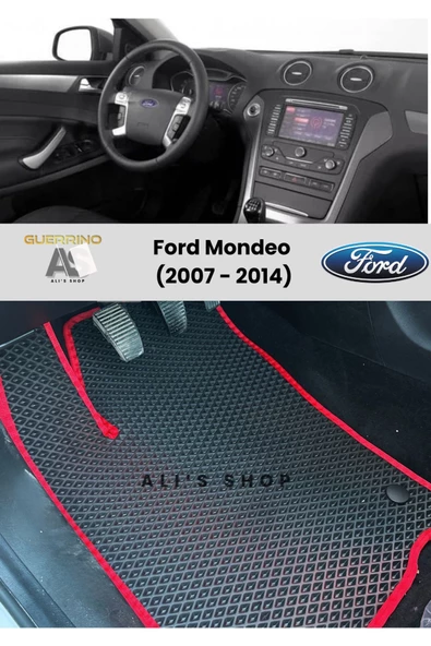 Guerrino FORD MONDEO 2007-2014 ARASI ARACA ÖZEL YENİ NESİL EVA MAT OTO PASPAS HAVUZLU EVA ARABA PASPASI ürün görseli 1