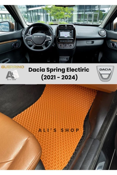 Guerrino DACİA-SPRING ELECTRIC 2021-2024 ARASI ARACA ÖZEL YENİ NESİL EVA MAT OTO PASPAS HAVUZLU PASPAS ürün görseli 1