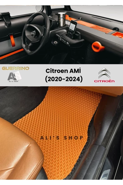 Guerrino Citroen-ami 2020-2024 Arası Araca Özel Yeni Nesil Eva Mat Oto Paspas Havuzlu Araba Paspası ürün görseli 1