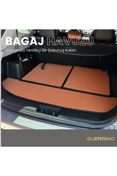 Guerrino Ford Courier 2014-2024 Arası Araca Özel Yeni Nesil Eva Mat Oto Bagaj Havuzu ürün görseli 1
