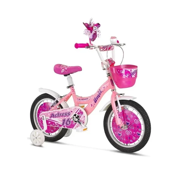 ÜMİT 1664 ACTRESS-BMX-SEPET-V-KIZ ÇOCUK BİSİKLETİ 16 JANT PEMBE ürün görseli 1