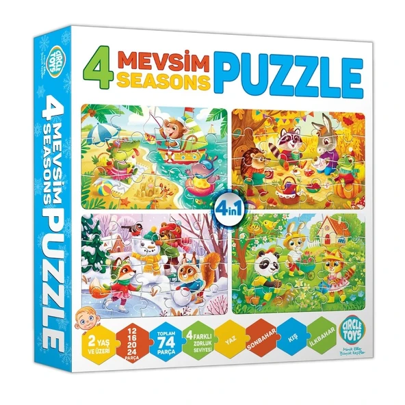 AteşTech  Baby Puzzle 4 Mevsim 18 Ay+ ürün görseli 1