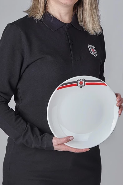 NEVA N3431 BEŞİKTAŞ ÇİZGİLİ 2'Lİ PASTA TABAĞI ürün görseli 1
