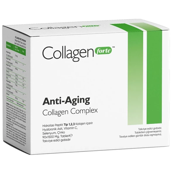 COLLAGEN FORTE PREMİUM ANTİ-AGİNG COLLAGEN COMPLEX  90 TABLET ürün görseli 1