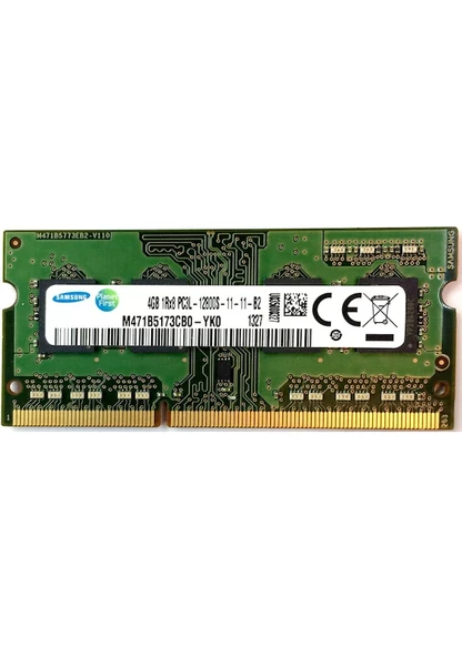 Samsung M471B5173CB0-YK0 PC3L 12800 4 GB DDR3 1600 MHz CL11 Notebook Ram ürün görseli 1
