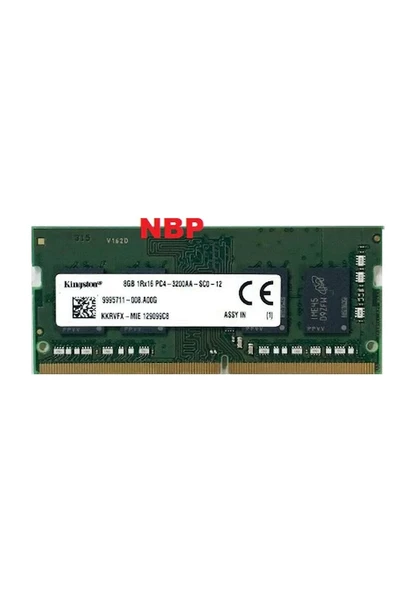 Kingston 8 GB Pc4-25600 3200Aa 3200 MHz So-Dimm Memory Kkrvfx-Mie Notebook Ram Bellek ürün görseli 1
