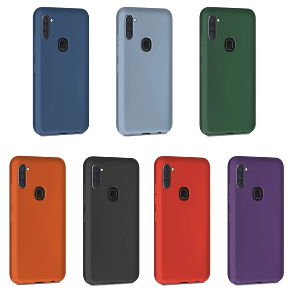 Samsung Galaxy M11 Kılıf Liquid İçi Kadife Lansman Velvet Silikon ürün görseli 1