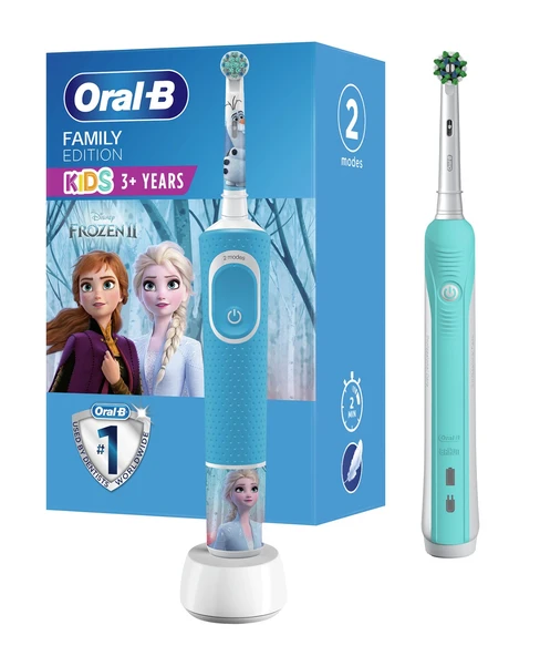 Oral-B Aile Paketi Pro 500 + D100 Frozen Şarjlı Diş Fırçası ürün görseli 1