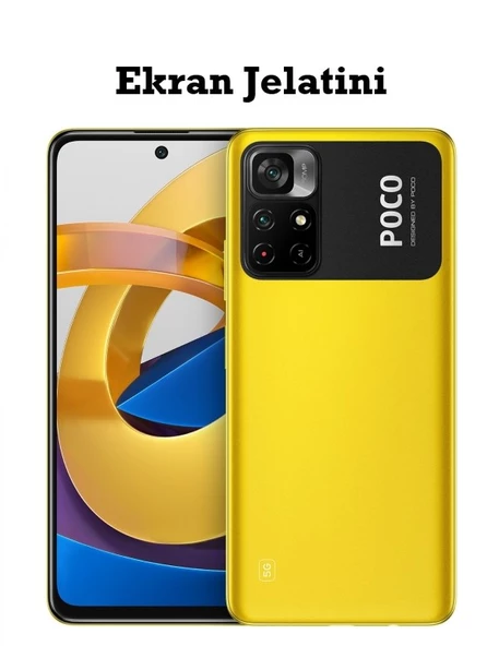 Xiaomi Poco M4 Pro 5G Uyumlu Ön Body Şeffaf Ultra Ekran Koruyucu Nano Jelatin ürün görseli 1