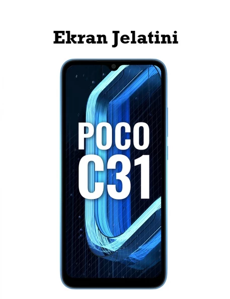 Xiaomi Poco C31 Uyumlu Ön Body Şeffaf Ultra Ekran Koruyucu Nano Jelatin ürün görseli 1