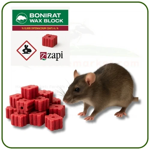 Bonirat Mum Blok Fare Zehiri  | 1 Kg ürün görseli 1