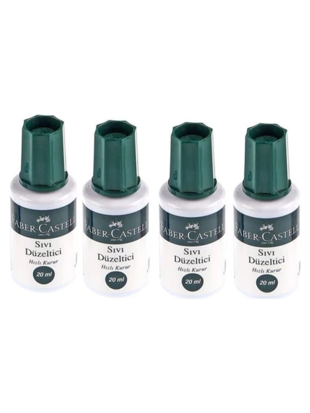 Faber-Castell Sıvı Düzeltici 20 ml 4'lü ürün görseli 1
