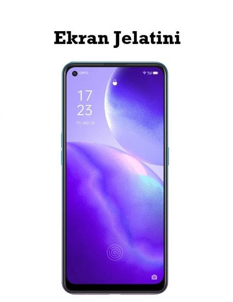 Oppo Reno 5 Z Uyumlu Ön Body Şeffaf Ultra Ekran Koruyucu Nano Jelatin ürün görseli 1