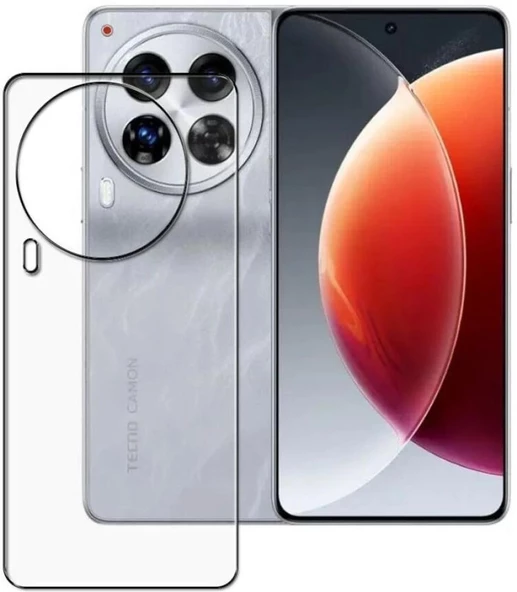 Tecno Camon 30 5G ile Uyumlu Arka Kırılmaz MAT Esnek Nano Koruyucu ürün görseli 1