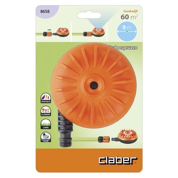 Claber 8658 Turbospruzzo Fıskiye - Resim 2